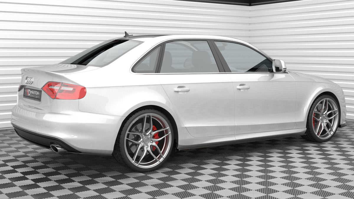 Heckansatz Audi A4 S-Line B8 Facelift schwarz Hochglanz – Ansicht 4