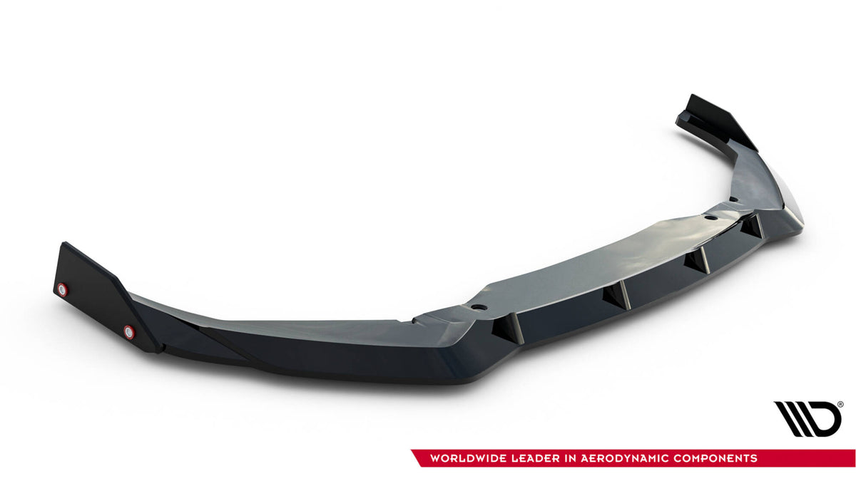 Street+ Spoilerlippe Front Ansatz V.1 + Flaps passend für Toyota GR Yaris Mk4 Facelift – Ansicht 4