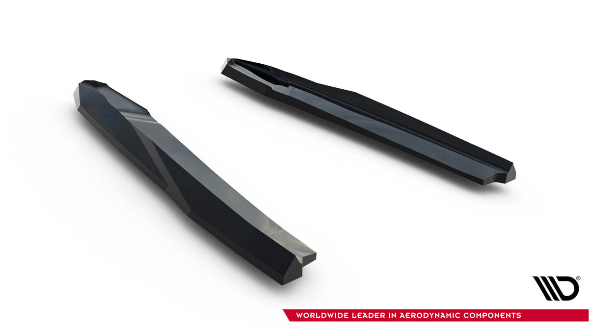 Heck Ansatz Flaps Diffusor V.7 passend für Skoda Octavia RS Liftback / Combi Mk4  schwarz Hochglanz – Ansicht 6