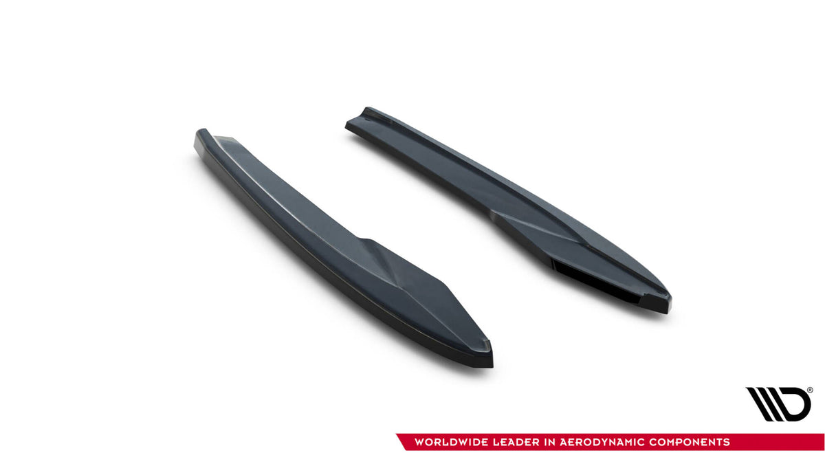 Heck Ansatz Flaps Diffusor V.2 passend für Cupra Leon ST Mk1 Facelift schwarz Hochglanz – Ansicht 4