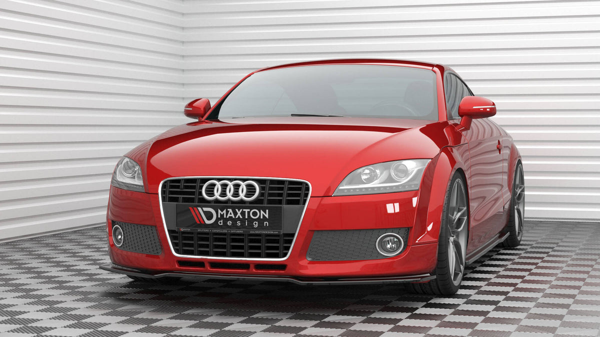 Street+ Spoilerlippe Front Ansatz V.2 passend für Audi TT 8J schwarz Hochglanz – Ansicht 3