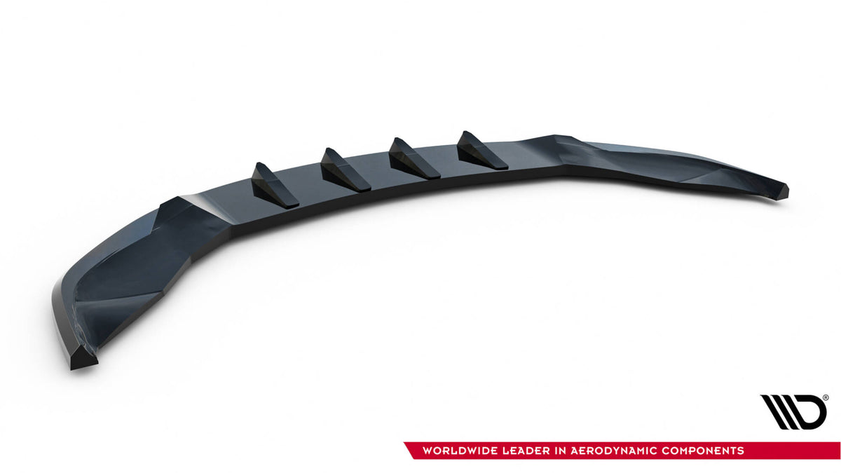 Street+ Spoilerlippe Front Ansatz V.3 passend für Tesla Model S Plaid Mk1 Facelift schwarz Hochglanz – Ansicht 7