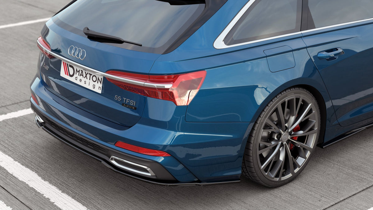 Heckansatz Audi A6 S-Line C8 schwarz Hochglanz – Ansicht 3