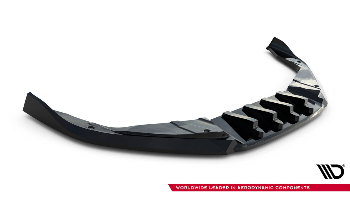 Street+ Spoilerlippe Front Ansatz passend für V.2 Porsche 718 Cayman GTS 982c / 718 Boxster GTS 982  schwarz Hochglanz – Ansicht 6