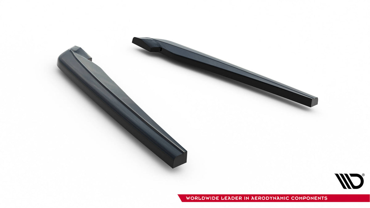 Heck Ansatz Flaps Diffusor V.1 passend für Audi A6 / A6 C7 S-line/ S6 C7 Facelift schwarz Hochglanz – Ansicht 6