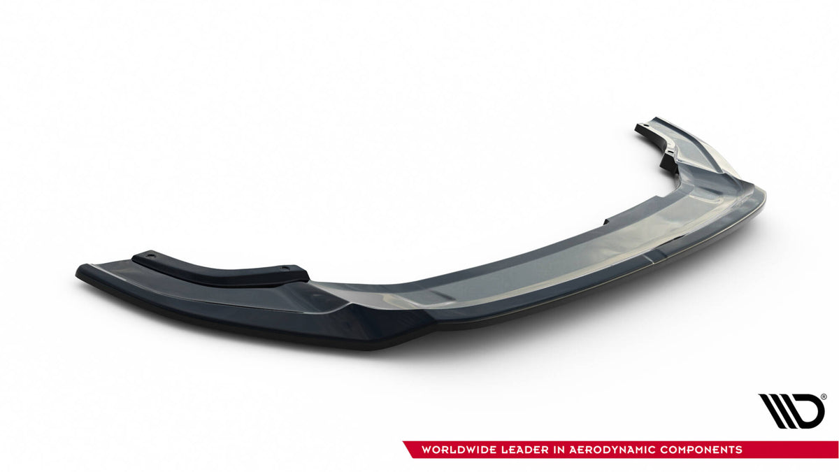 Street+ Spoilerlippe Front Ansatz V.3 passend für VW Golf R / R-Line Mk7 Facelift schwarz Hochglanz – Ansicht 4