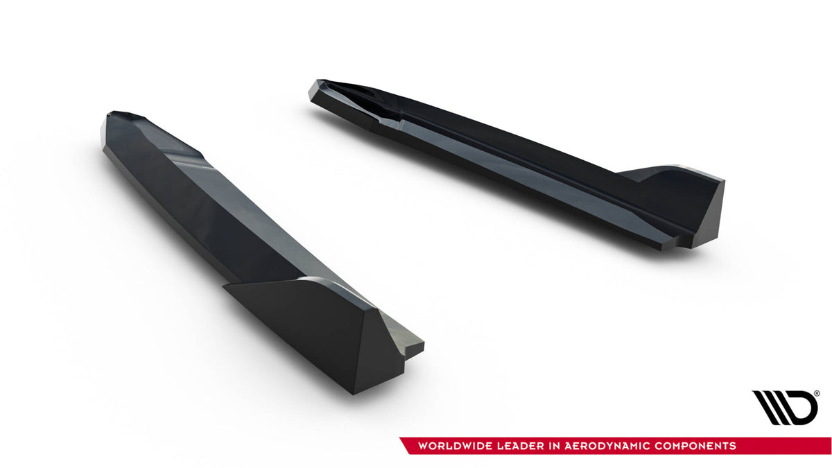 Heck Ansatz Flaps Diffusor V.8 passend für Skoda Octavia RS Liftback / Combi Mk4  schwarz Hochglanz – Ansicht 5