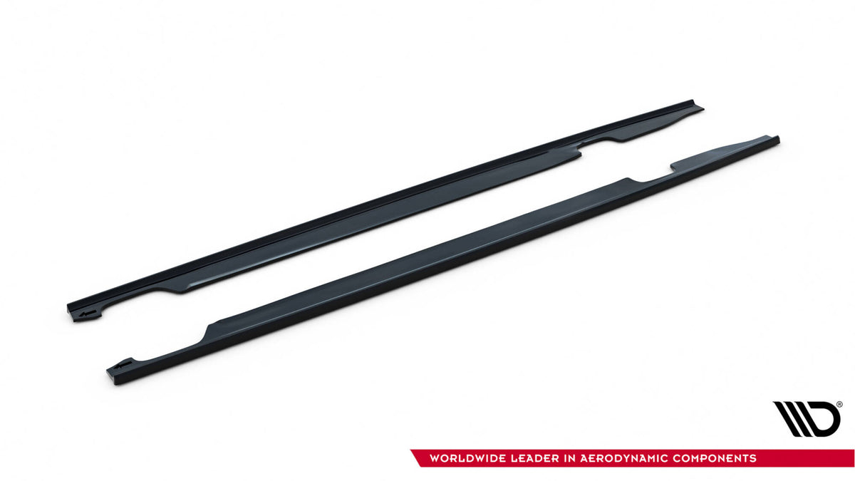 Dokładki Progów Audi S6 / A6 S-Line / A6 C7 FL  schwarz Hochglanz – Ansicht 6