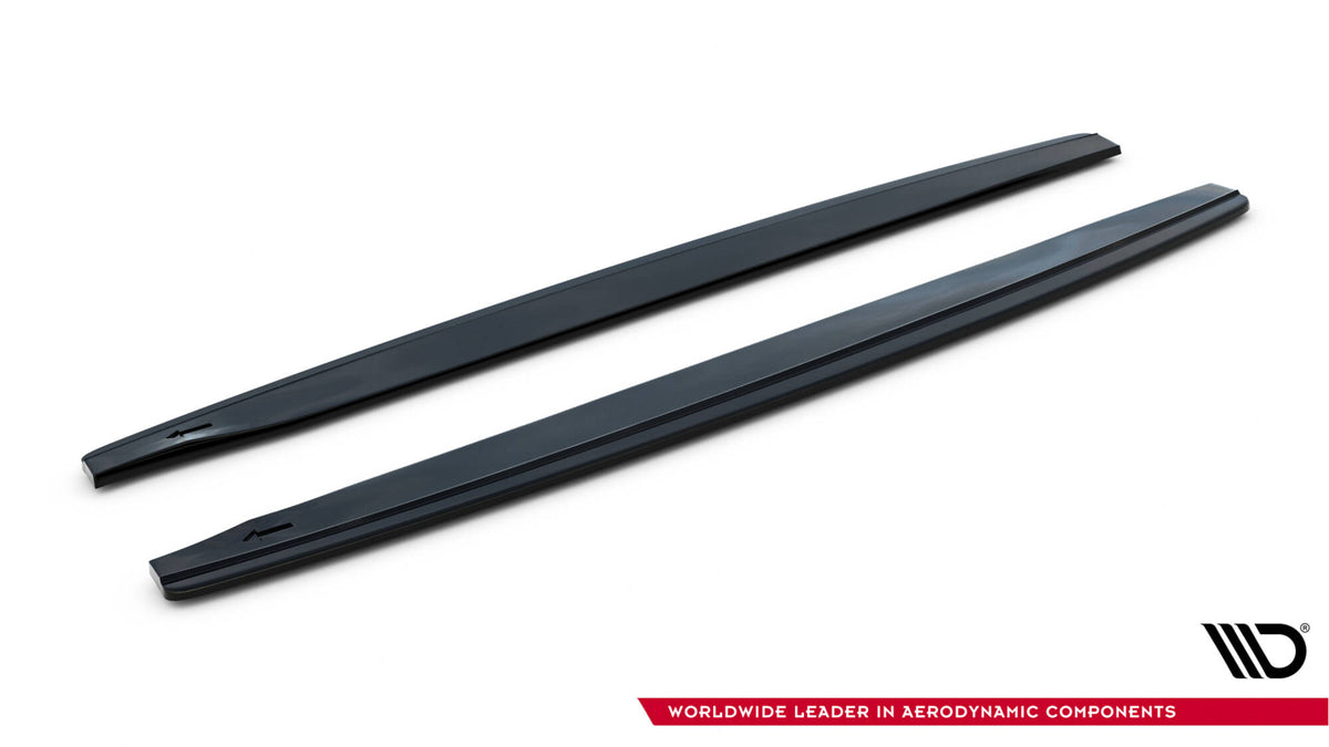 Street+ Seitenschweller Leisten passend für Peugeot RCZ Mk1 / Mk1 Facelift schwarz Hochglanz – Ansicht 6