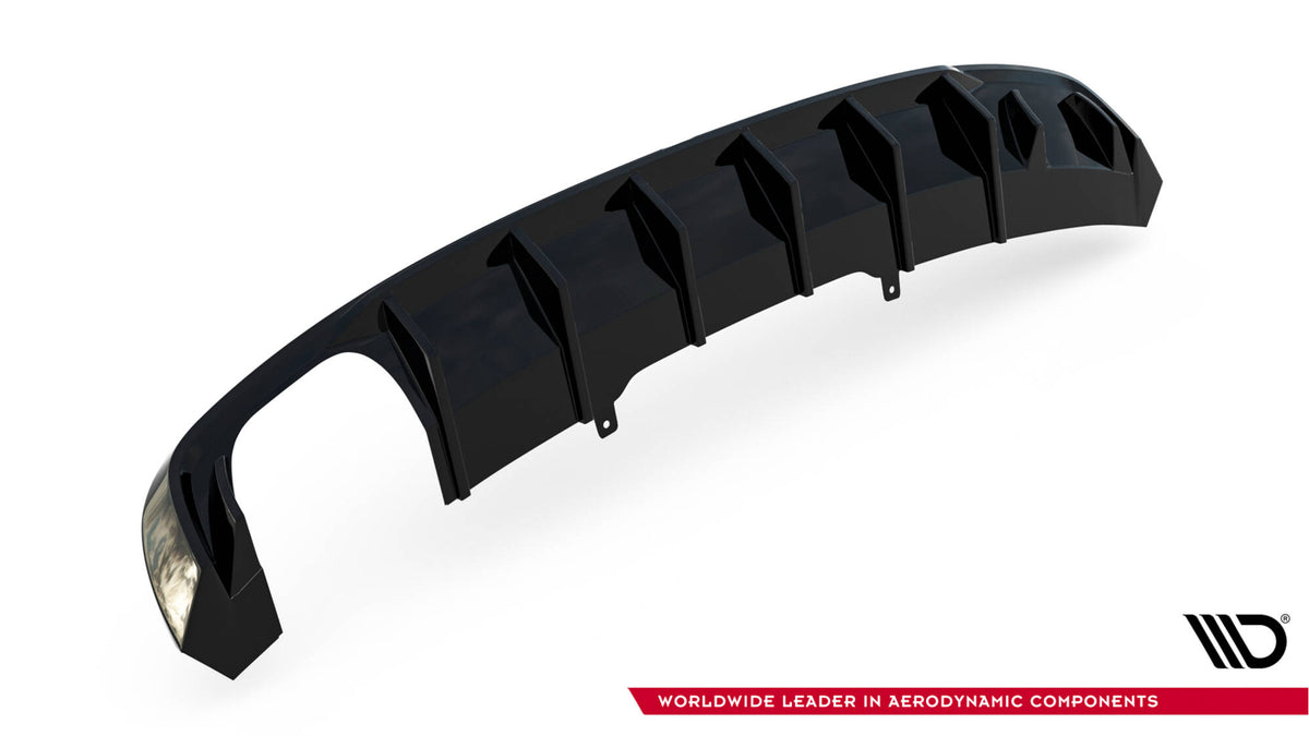 Diffusor Heck Ansatz V.1 passend für Audi A4 S-line B9 (Doppelauspuff li.endrohr) – Ansicht 5