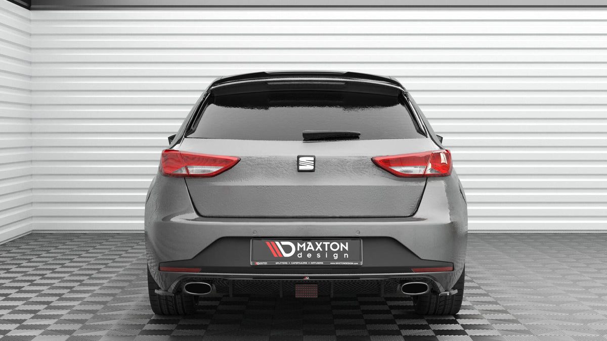 Heckspoiler Lippe V.2 Seat Leon Cupra Sportstourer Mk3 Facelift schwarz Hochglanz – Ansicht 3