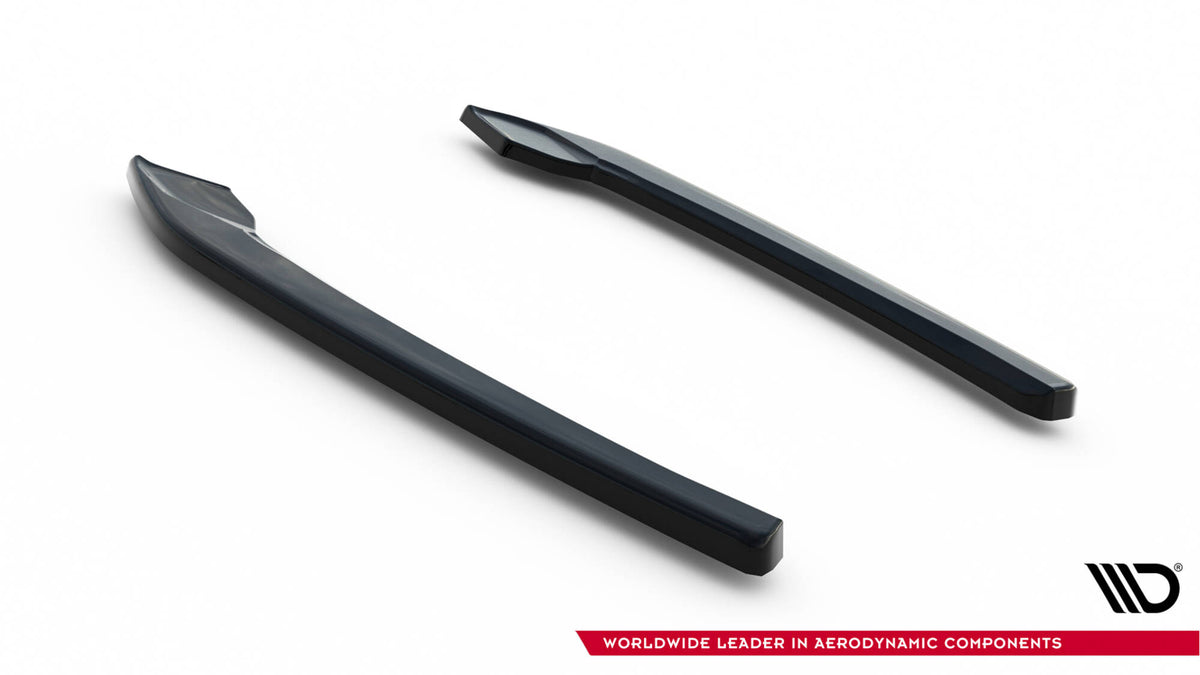 Heck Ansatz Flaps Diffusor V.3 passend für Skoda Superb Liftback / Combi Mk3 schwarz Hochglanz – Ansicht 6