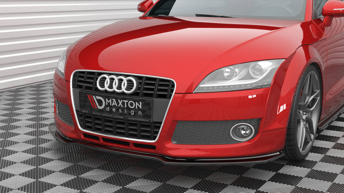 Street+ Spoilerlippe Front Ansatz V.2 passend für Audi TT 8J schwarz Hochglanz – Ansicht 4