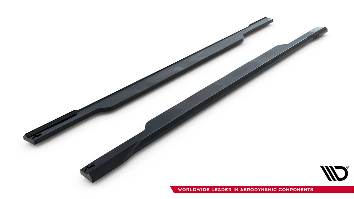 Street+ Seitenschweller Leisten V.2 passend für Subaru Impreza WRX STI Mk3 Facelift schwarz Hochglanz – Ansicht 6