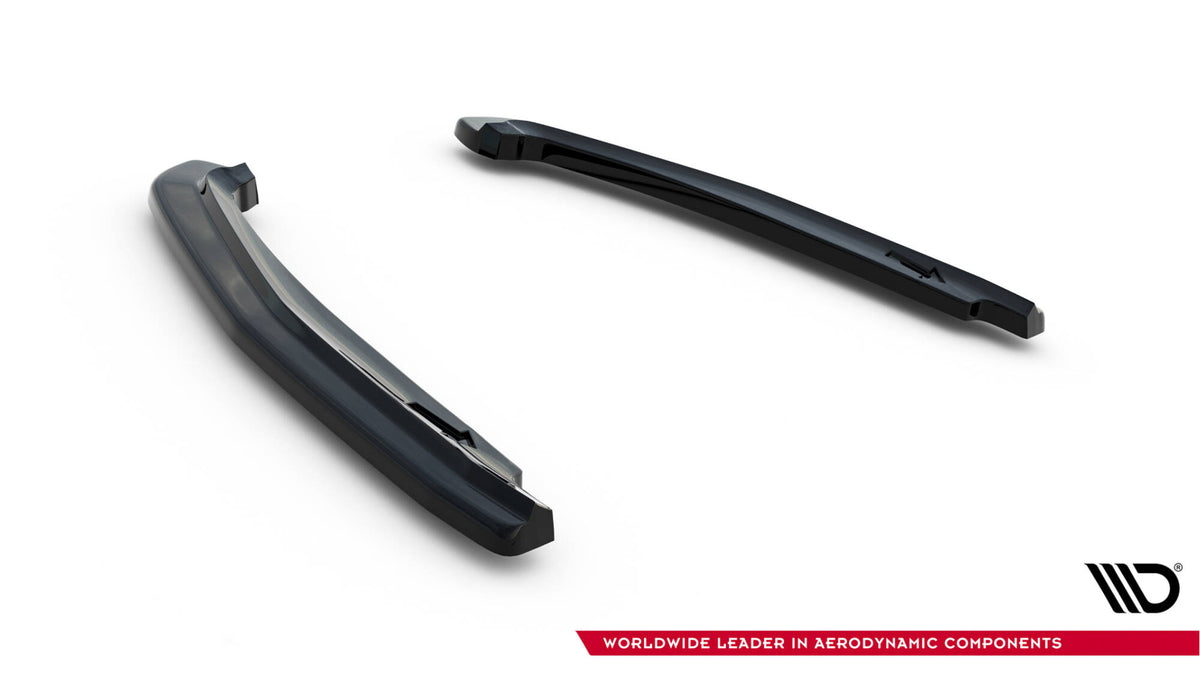 Heck Ansatz Flaps Diffusor passend für Lexus Rc Mk1  schwarz Hochglanz – Ansicht 6