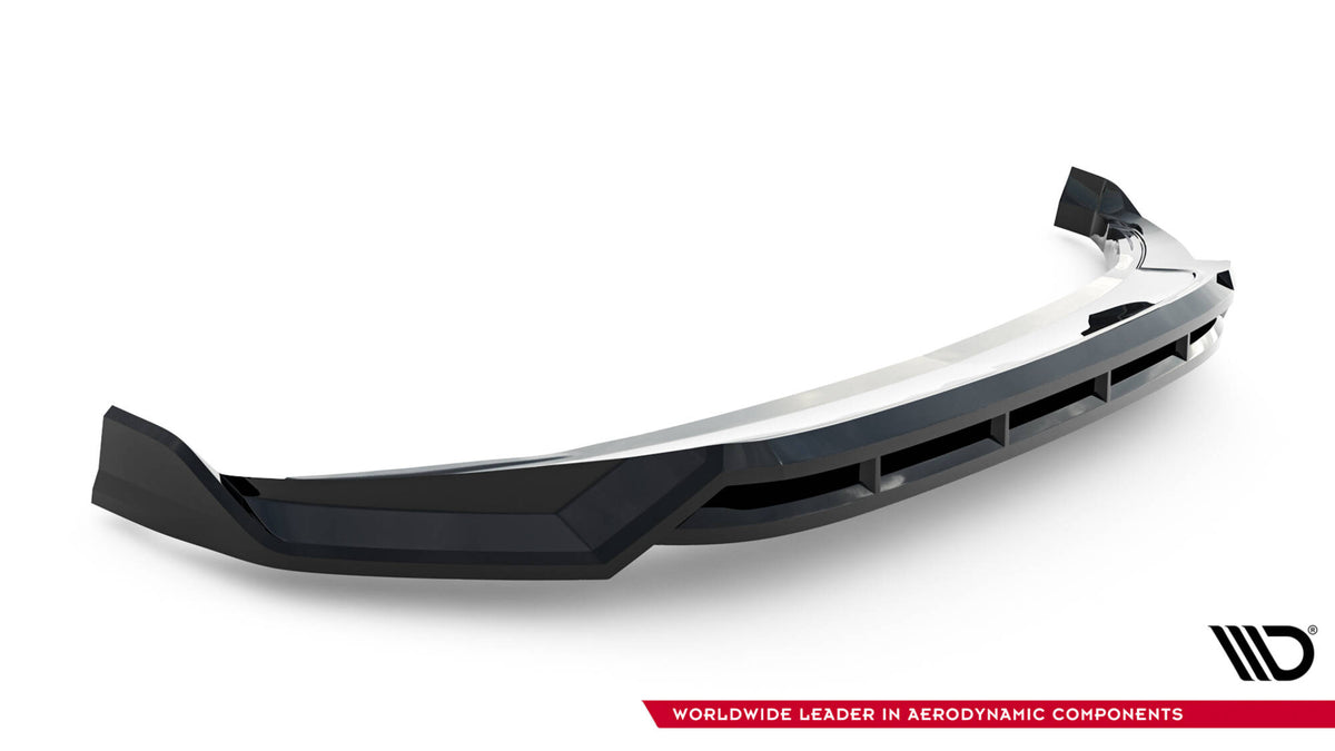 Street+ Spoilerlippe Front Ansatz passend für VW Atlas R-Line Mk1 Facelift 2 schwarz Hochglanz – Ansicht 5