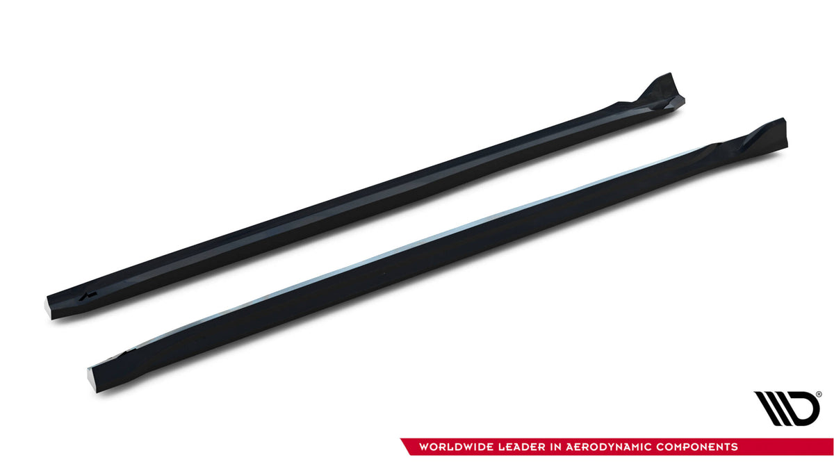 Street+ Seitenschweller Leisten passend für Abarth 500e schwarz Hochglanz – Ansicht 5