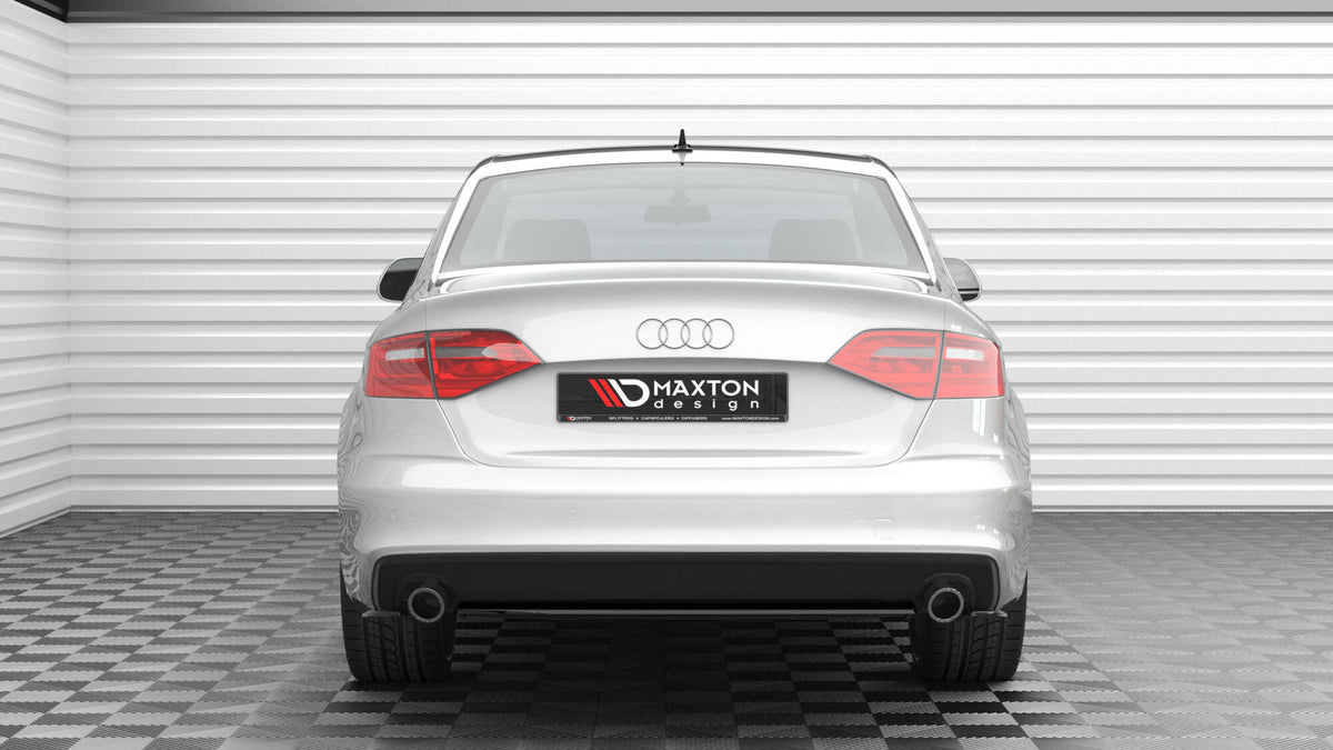 Heckansatz Audi A4 S-Line B8 Facelift schwarz Hochglanz – Ansicht 5