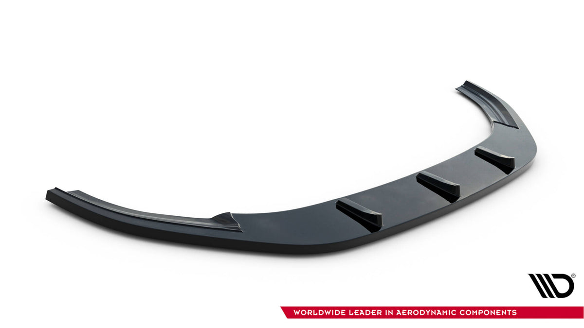Street+ Spoilerlippe Front Ansatz V.1 passend für VW Golf R / R-Line Mk7  schwarz Hochglanz – Ansicht 5