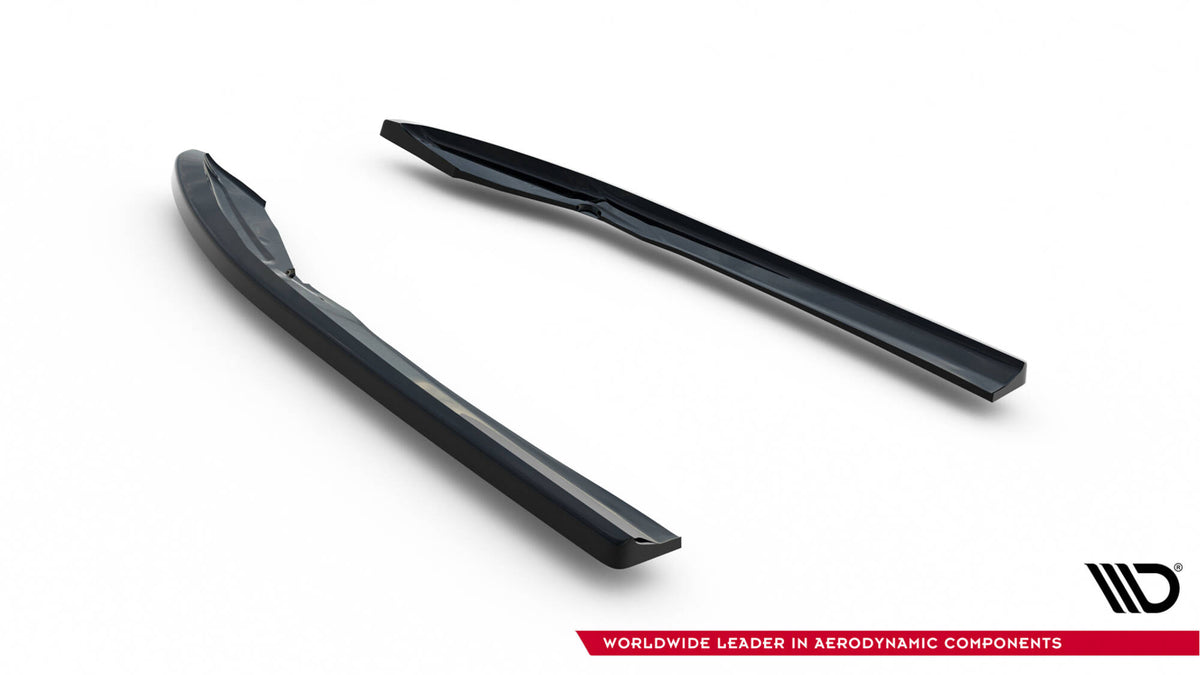 Heck Ansatz Flaps Diffusor passend für Audi S8 D5 Facelift schwarz Hochglanz – Ansicht 6
