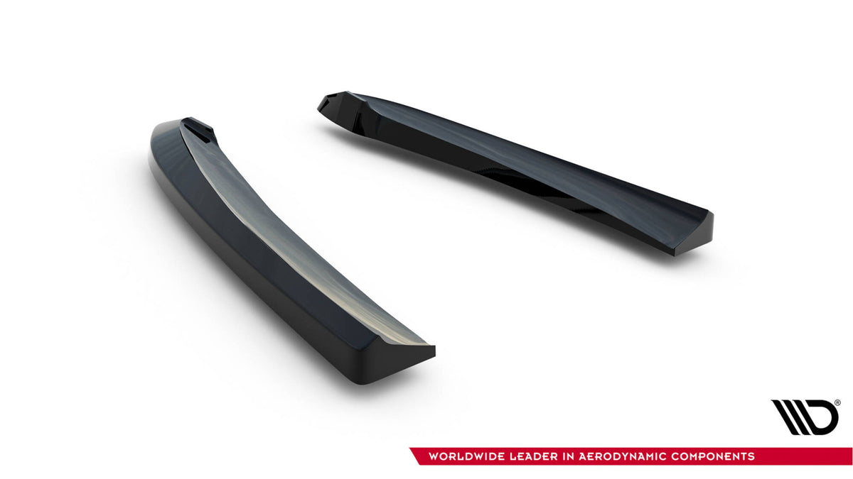 Heck Ansatz Flaps Diffusor passend für Mazda 6 Limousine Mk3 Facelift schwarz Hochglanz – Ansicht 6