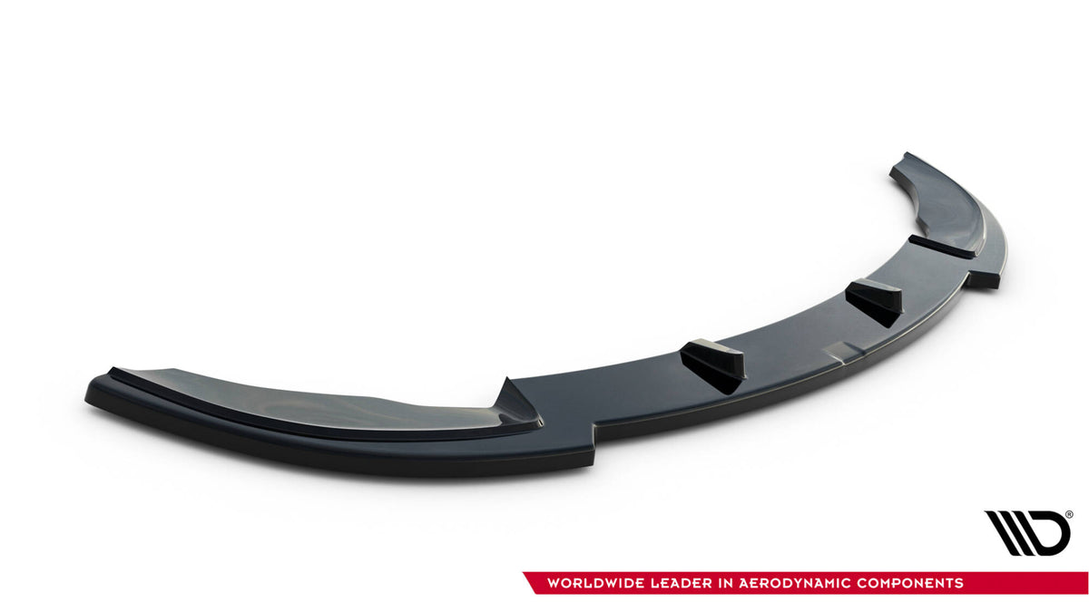 Street+ Spoilerlippe Front Ansatz V.1 passend für BMW 3er E46 M Paket COUPE schwarz Hochglanz – Ansicht 5