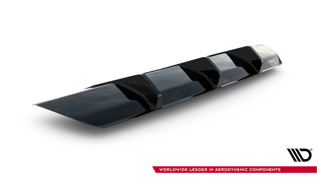 Diffusor Heck Ansatz passend für Audi A1 S-Line GB schwarz Hochglanz – Ansicht 6
