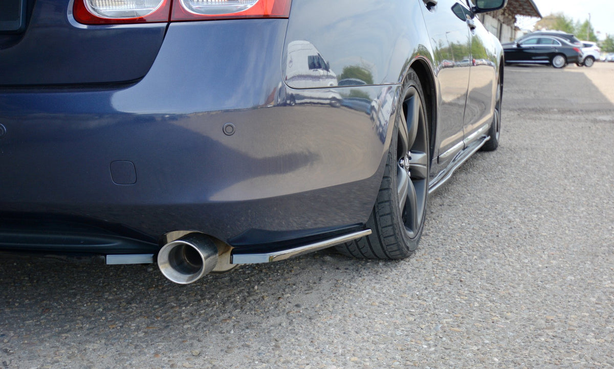 Heck Ansatz Flaps Diffusor passend für Lexus GS Mk3 schwarz Hochglanz – Ansicht 5