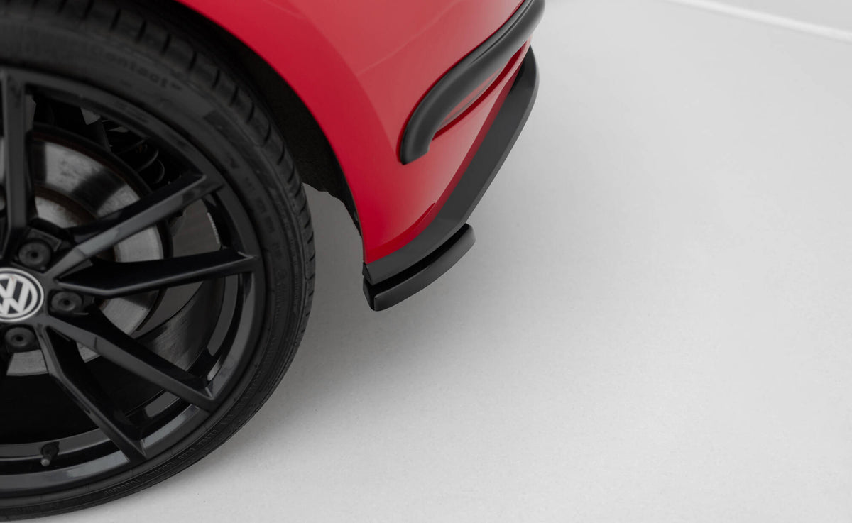 Heck Ansatz Flaps Diffusor passend für VW Golf Hatchback R / R-Line Mk7 Facelift schwarz Hochglanz – Ansicht 3