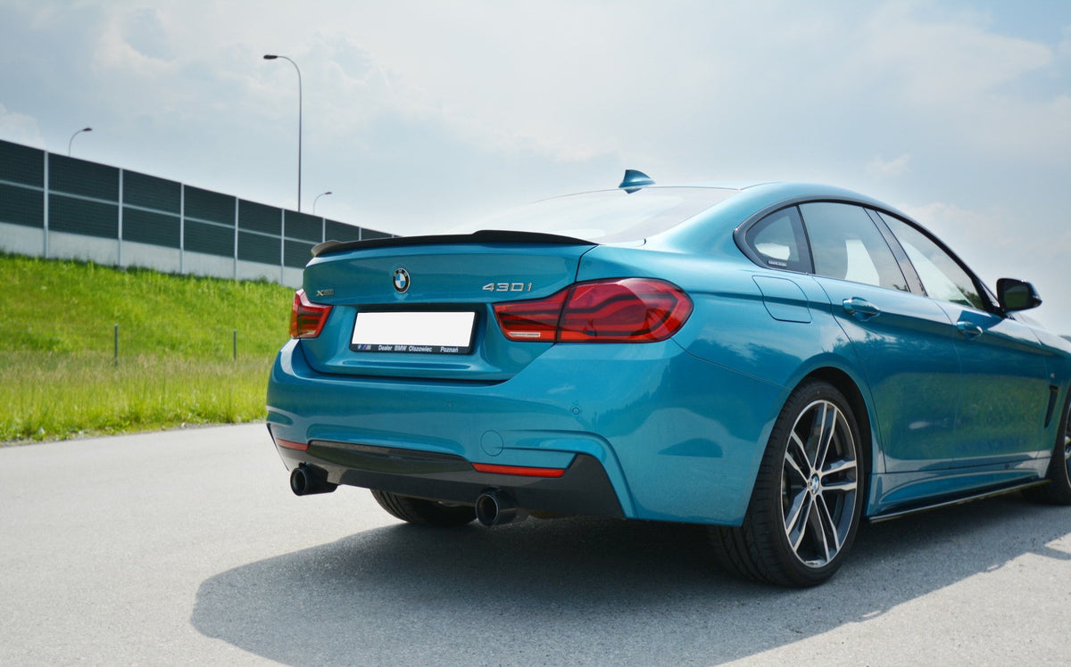 Heckspoiler Lippe BMW 4er Gran Coupe Standard / M-Paket F36 / F36 Facelift schwarz Hochglanz – Ansicht 1