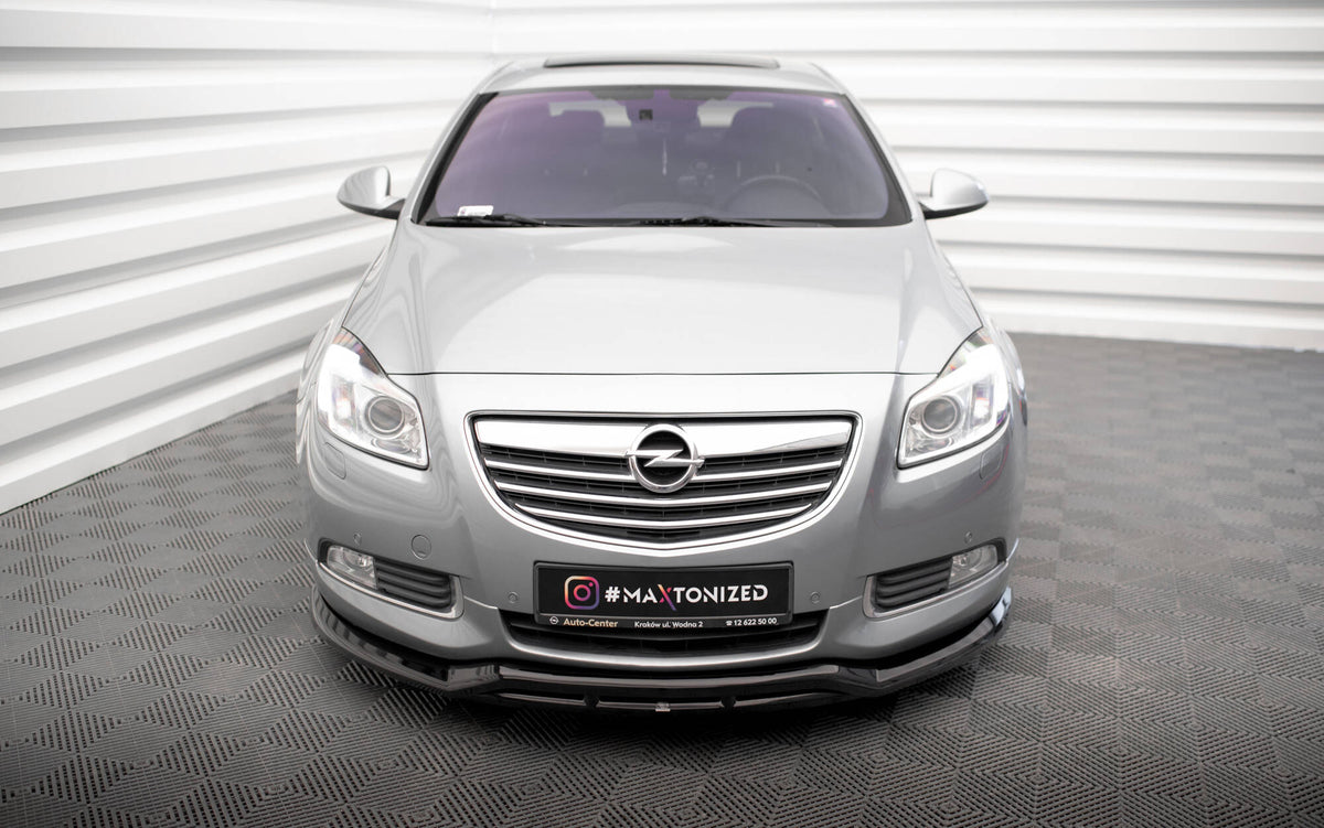 Street+ Spoilerlippe Front Ansatz passend für Opel Insignia OPC-Line Mk1 schwarz Hochglanz – Ansicht 1