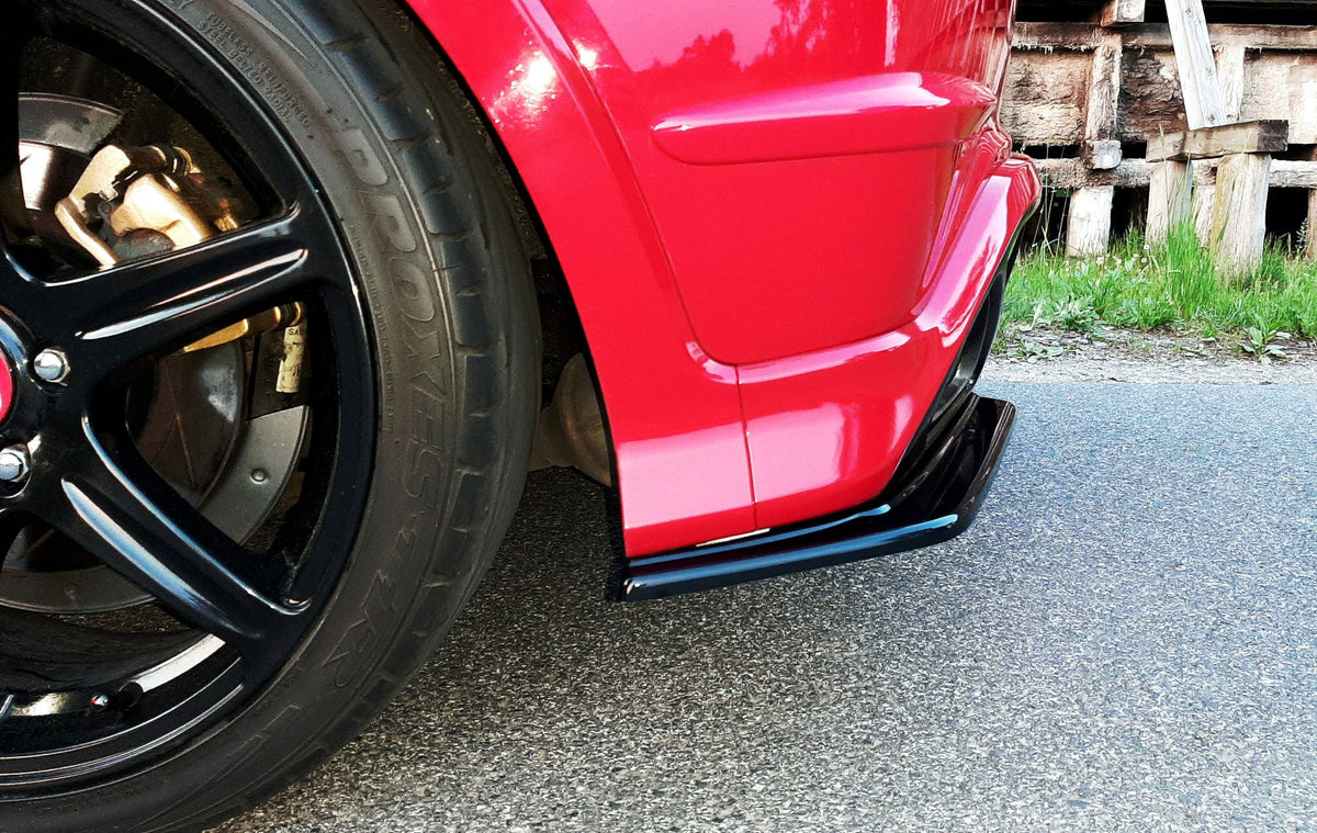 Heck Ansatz Flaps Diffusor passend für HONDA CIVIC VIII TYPE-R GP schwarz Hochglanz – Ansicht 3