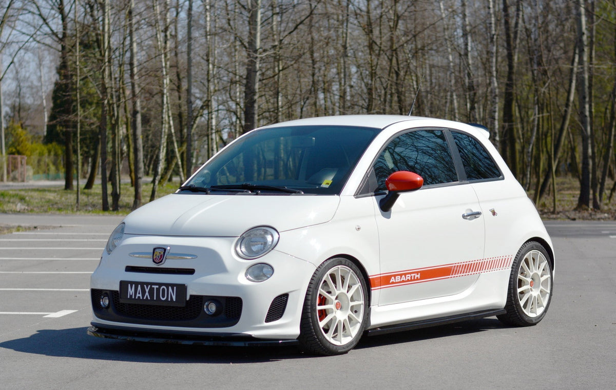 Street+ Seitenschweller Leisten passend für Abarth  500 Mk1 schwarz Hochglanz – Ansicht 1