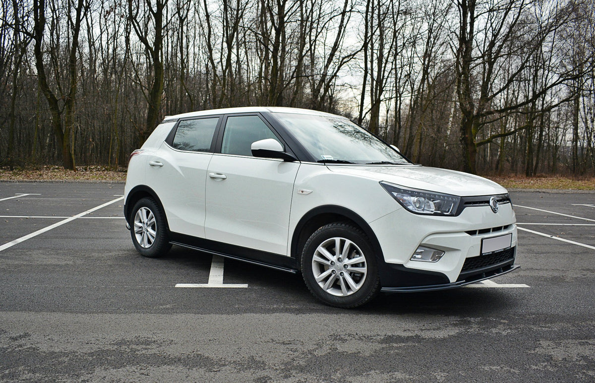 Street+ Seitenschweller Leisten passend für SSANGYONG TIVOLI schwarz Hochglanz – Ansicht 3