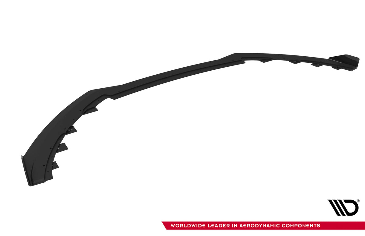 Street Pro Street+ Spoilerlippe Front Ansatz + Flaps passend für Ford Focus ST Mk3 Facelift schwarz Hochglanz – Ansicht 8