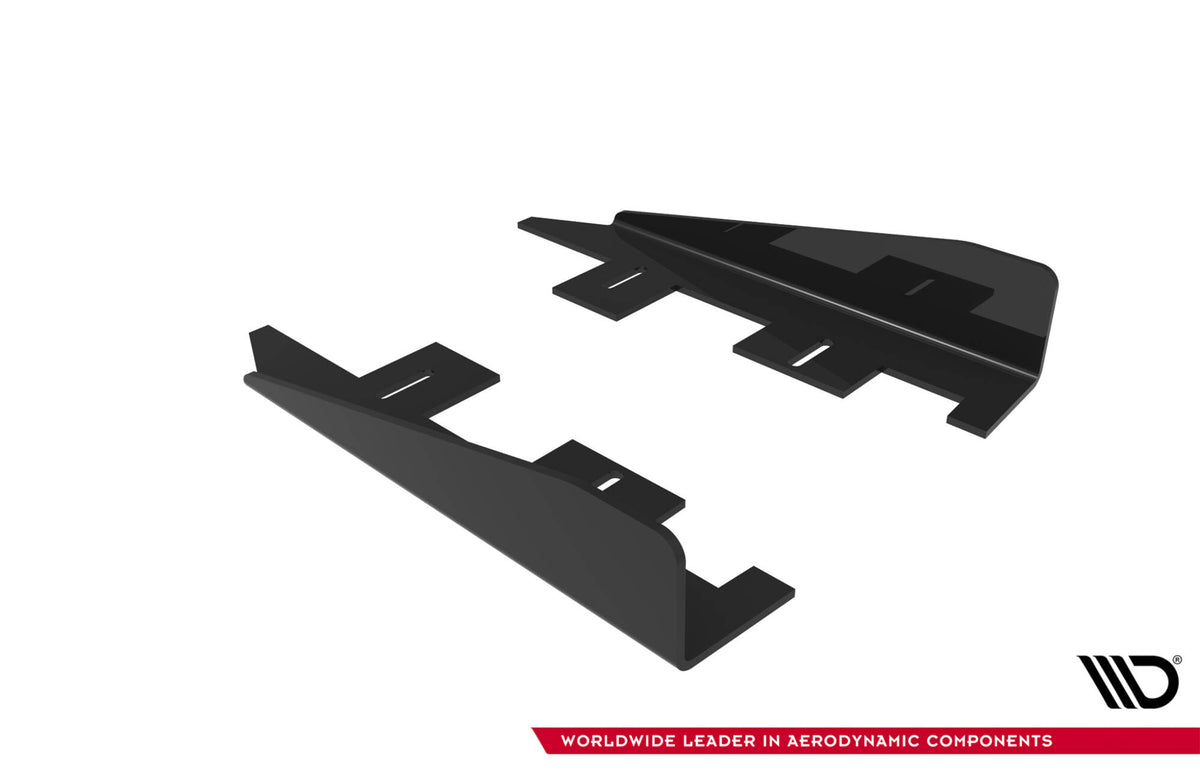 Seitenschweller Flaps passend für Ford Focus ST Mk3 Facelift schwarz Hochglanz – Ansicht 8
