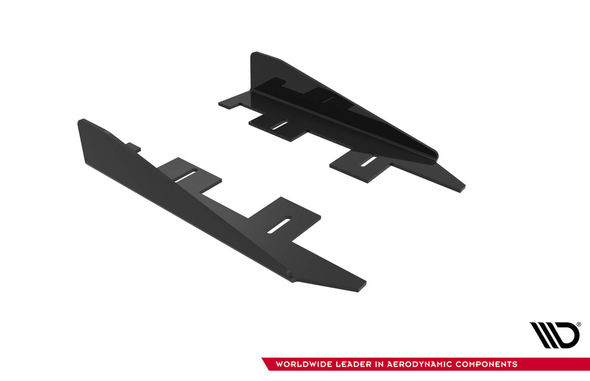 Seitenschweller Flaps passend für Ford Focus ST Mk3 Facelift schwarz Hochglanz – Ansicht 9