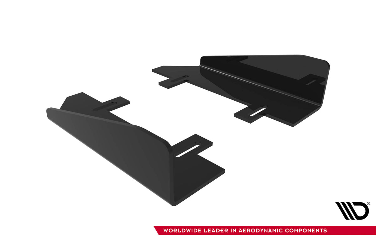 Seitenschweller Flaps passend für Audi TT S / TT S-Line 8J Facelift schwarz Hochglanz – Ansicht 8