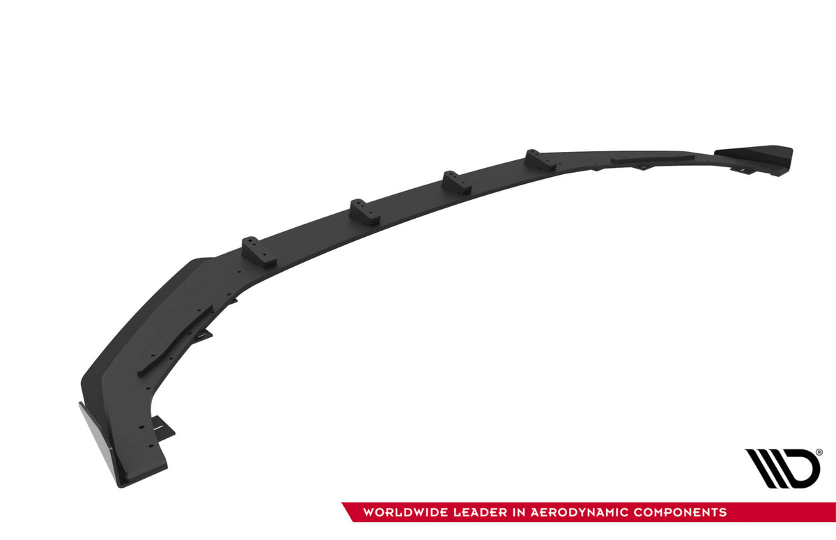 Street Pro Street+ Spoilerlippe Front Ansatz + Flaps passend für Audi A5 F5 Facelift schwarz Hochglanz – Ansicht 8