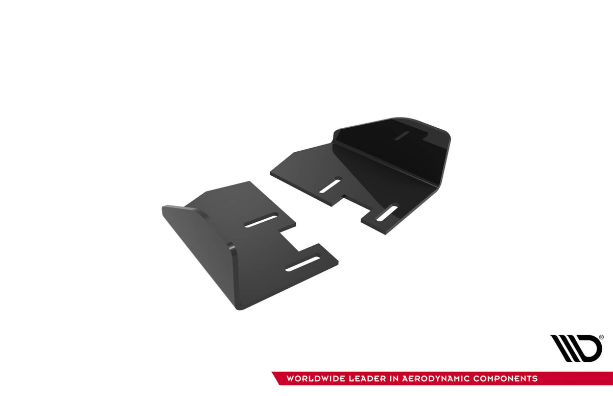 Hintere Seiten Flaps passend für Ford Focus ST Mk3 Facelift schwarz Hochglanz – Ansicht 7