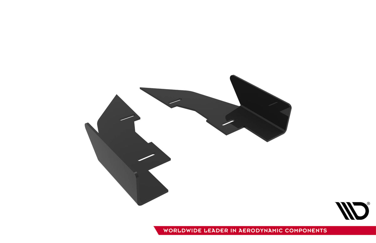 Hintere Seiten Flaps passend für Audi A5 F5 Facelift schwarz Hochglanz – Ansicht 6
