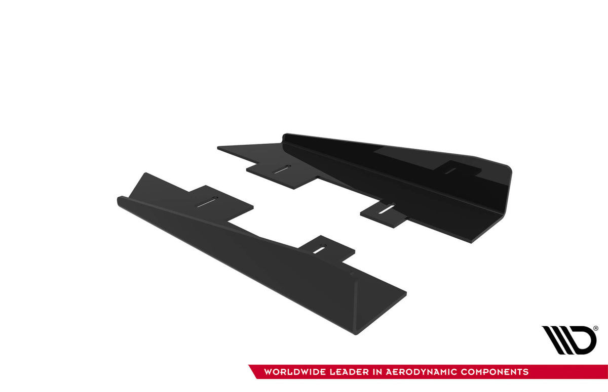 Seitenschweller Flaps passend für Audi TT S / TT S-Line 8J Facelift schwarz Hochglanz – Ansicht 10