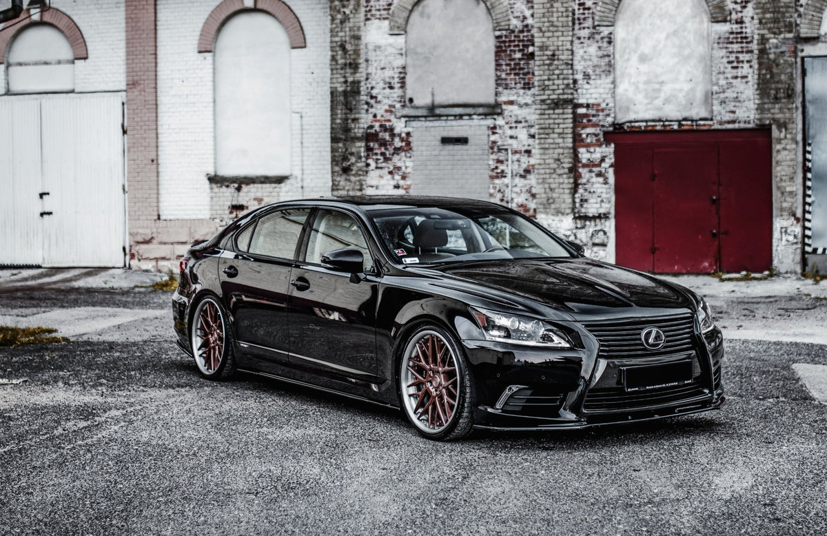 Street+ Seitenschweller Leisten passend für Lexus LS Long Wheelbase Mk4 Facelift schwarz Hochglanz – Ansicht 6