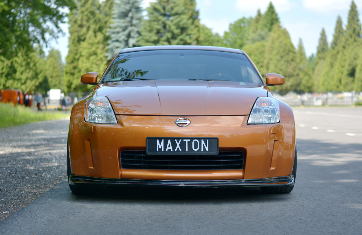 Street+ Spoilerlippe Front Ansatz passend für NISSAN 350Z schwarz Hochglanz – Ansicht 3