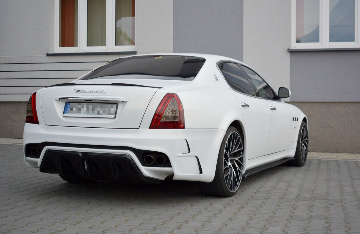 Street+ Seitenschweller Leisten passend für Maserati Quattroporte Mk5 Facelift schwarz Hochglanz – Ansicht 1