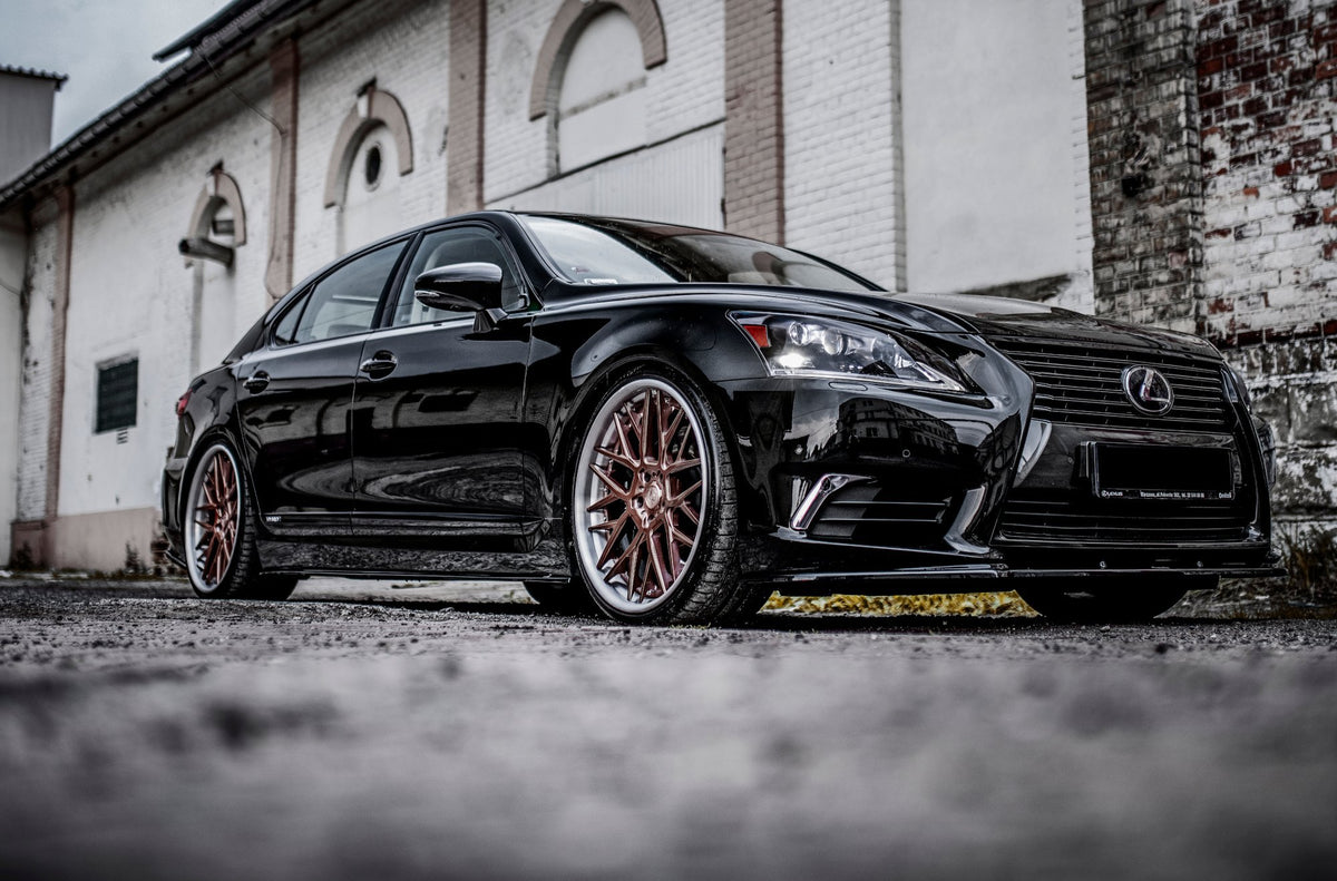 Street+ Seitenschweller Leisten passend für Lexus LS Long Wheelbase Mk4 Facelift schwarz Hochglanz – Ansicht 4