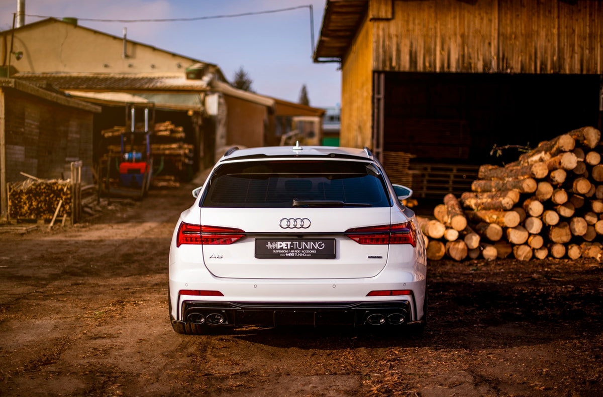 Diffusor Heck Ansatz + Endrohre passend für Audi A6 S-Line / S6 C8 / C8 Facelift – Ansicht 9