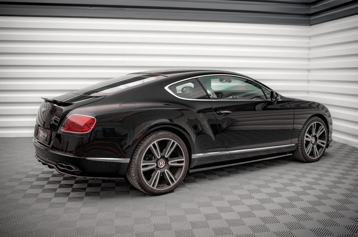 Street+ Seitenschweller Leisten passend für Bentley Continental GT V8 S Mk2 schwarz Hochglanz – Ansicht 1
