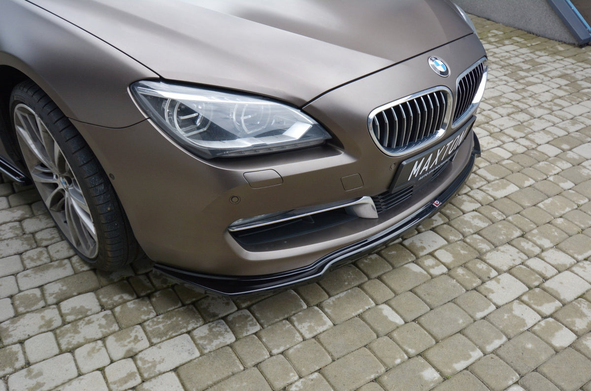 Street+ Spoilerlippe Front Ansatz passend für BMW 6er GRAN COUPÉ schwarz Hochglanz – Ansicht 4