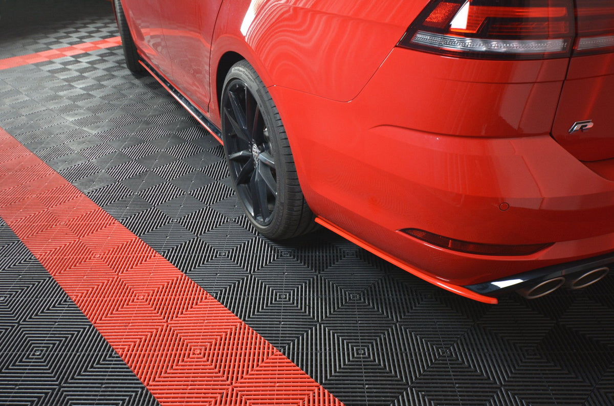 Heck Ansatz Flaps Diffusor V.2 passend für VW GOLF 7 R VARIANT FACELIFT – Ansicht 1